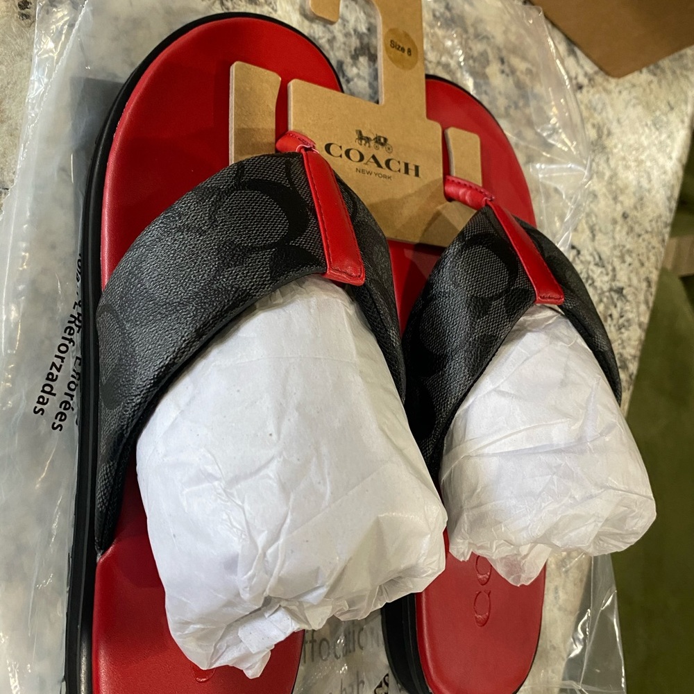 Coach Signature Flip Flop
